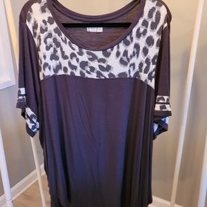 Maurices 24/7 Leopard Print Shirt
